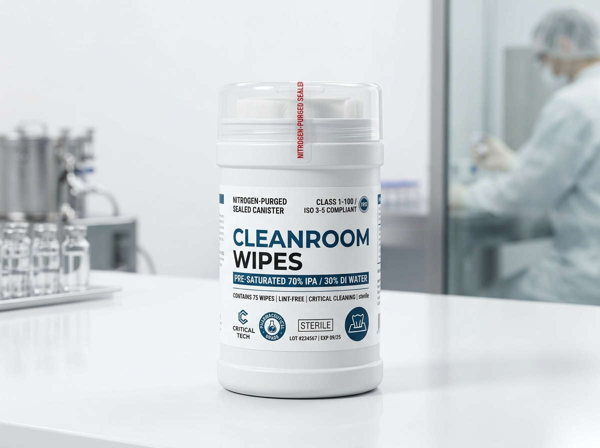 Pre-Saturated Cleanroom Wipes